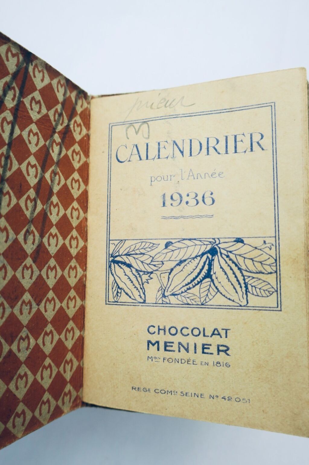 Meunier‑Schokolade 7 winzige Kalender 60 x 85 mm