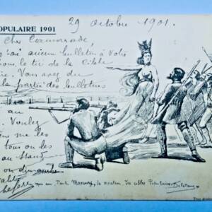cible populaire 1901 caricature... Manoury