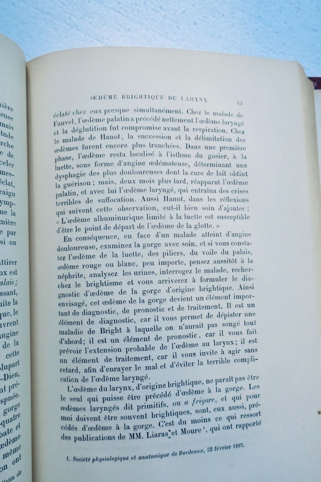 Clinique Medicale de L&rsquo;Hotel Dieu de Paris 1898