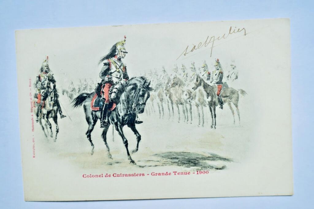 胸甲騎兵大佐 正装 1900年 マレスピーヌ画 ベルジュレ、ナンシー