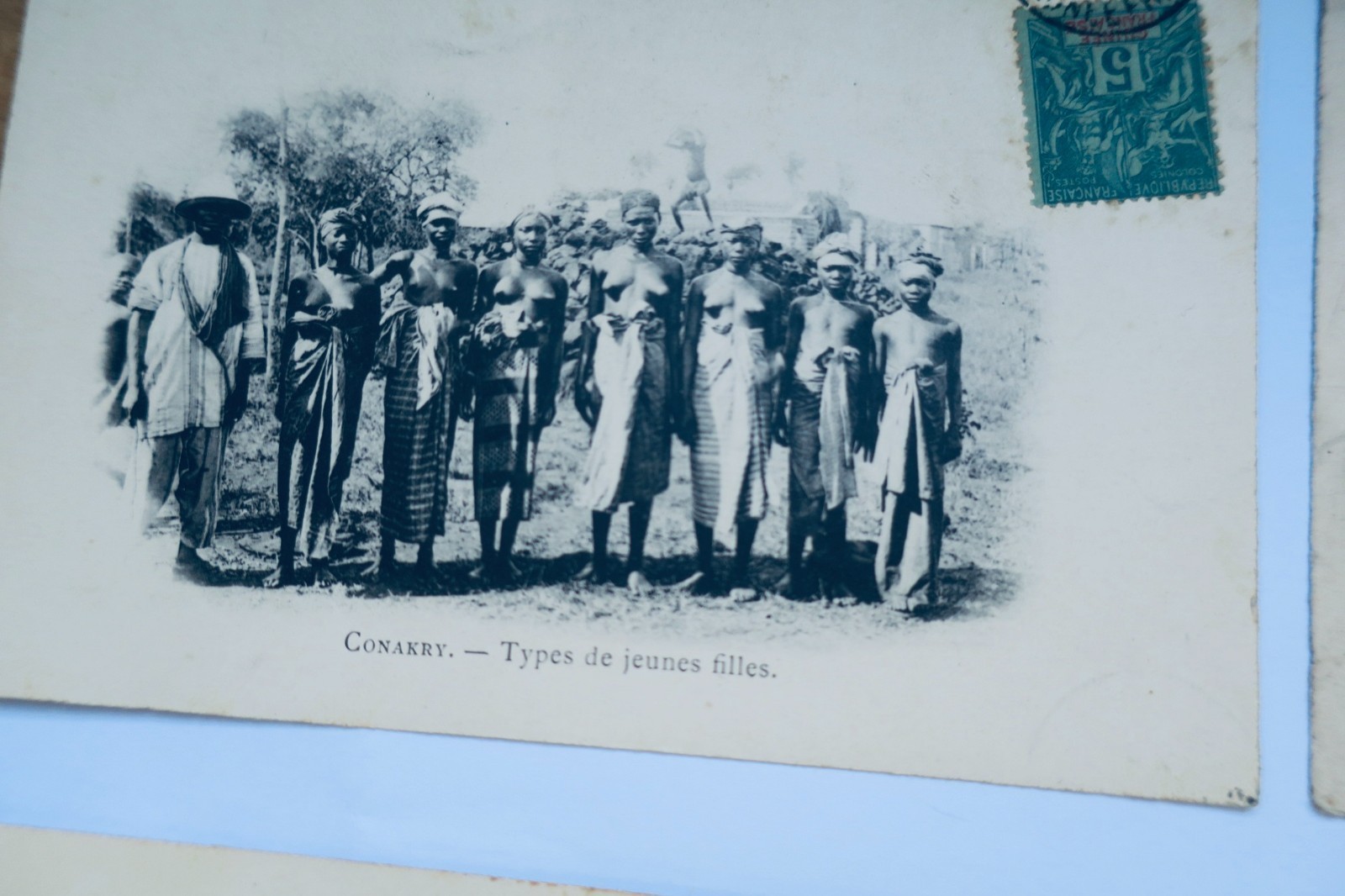 Conakry Boulbiné Dorf und Typen junger Mädchen 4 CPA