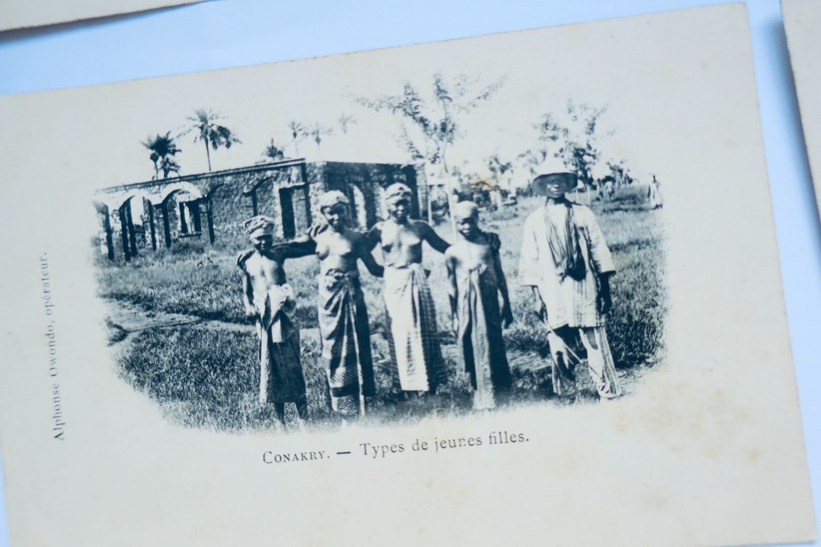 Conakry Boulbiné Dorf und Typen junger Mädchen 4 CPA