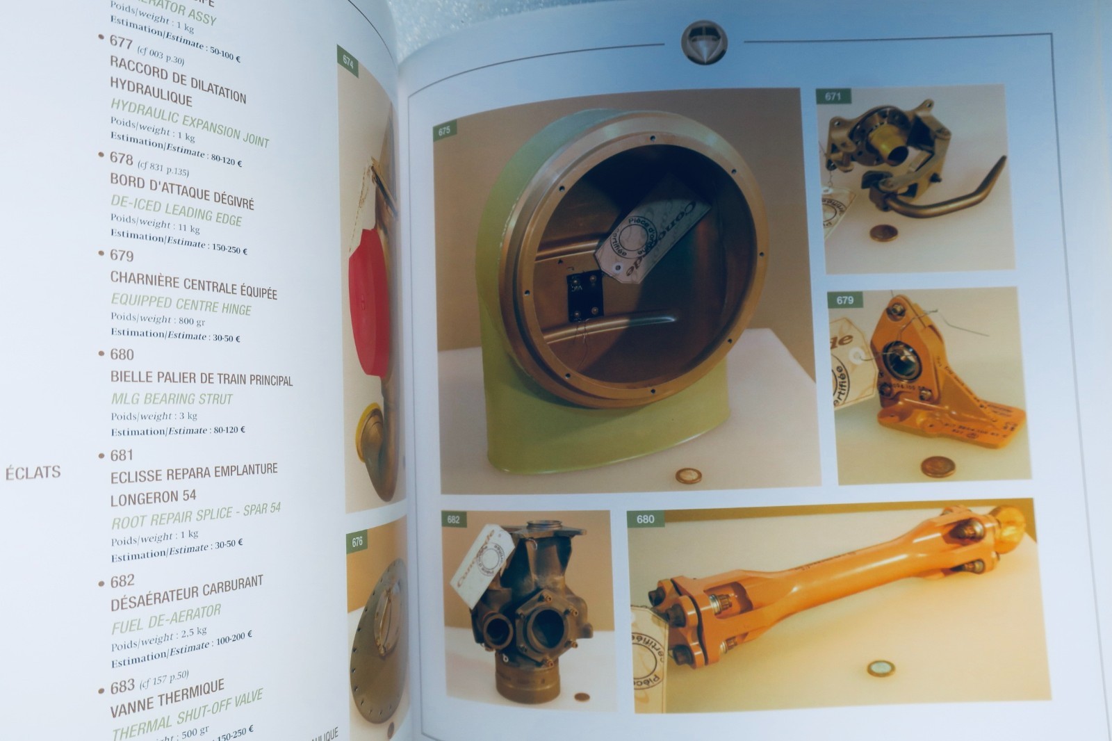 Exceptional sale catalogue of Concorde collection pieces