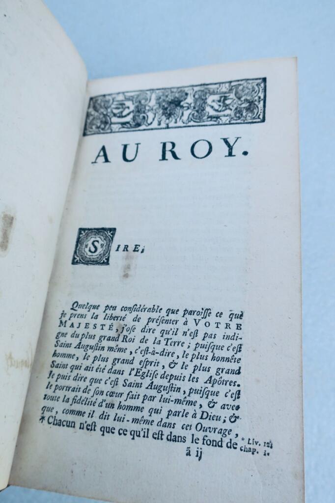 Confessions de Saint Augustin 1743