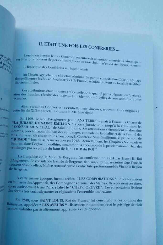 confréries de France. Vineuses et Gastronomiques