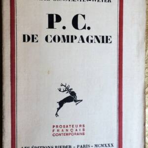 Constantin-Weyer Maurice P.C. de compagnie EO 1930