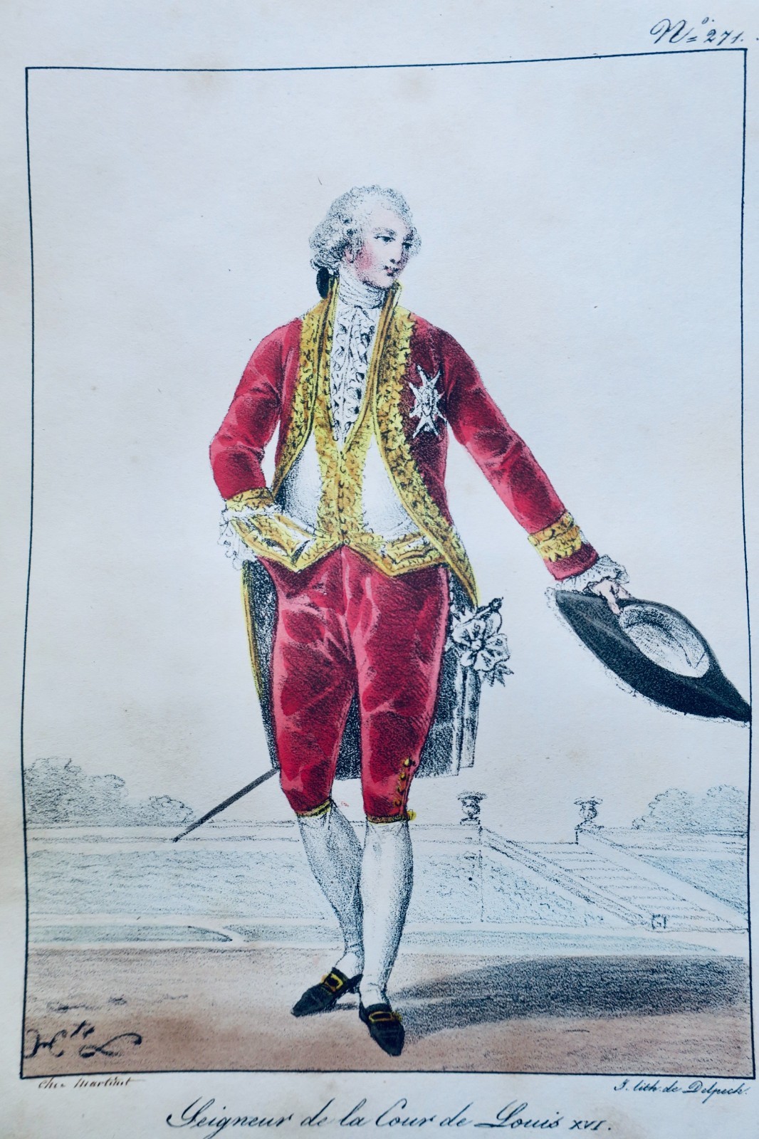 Costumes civils et militaires 208 lithographies Lecomte/Martinet – Image 7