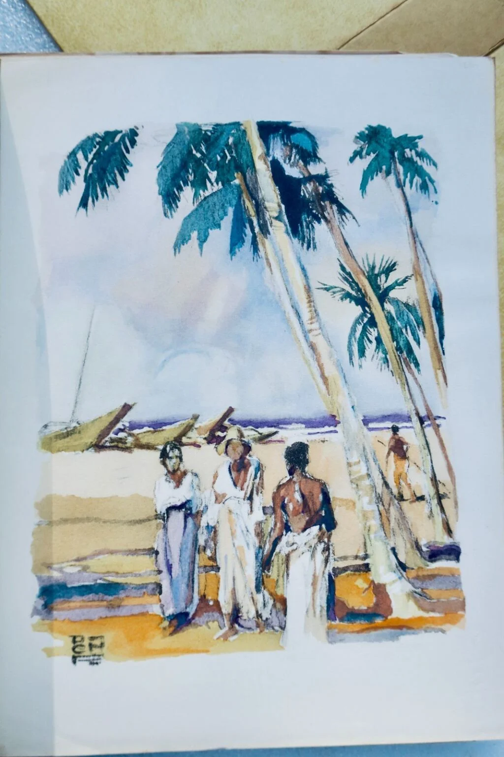CROISSET illustrated by FOUQUERAY & dedicated to LA FEERIE CINGHALAISE