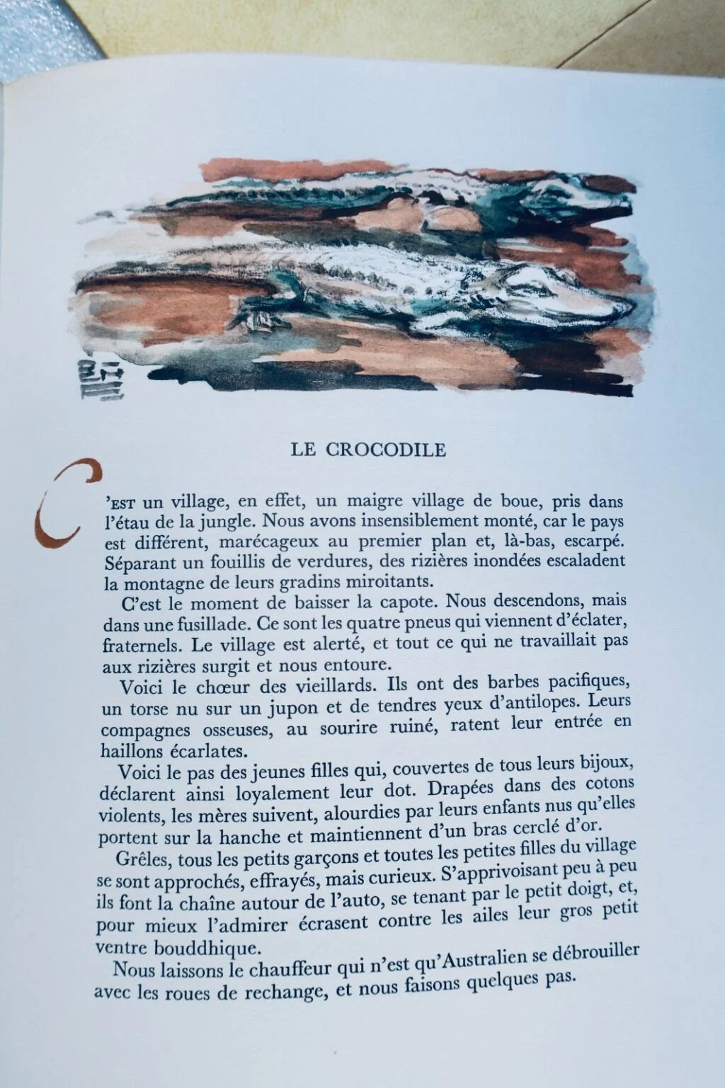 CROISSET illustrated by FOUQUERAY & dedicated to LA FEERIE CINGHALAISE