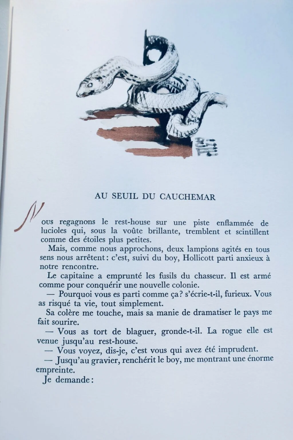 CROISSET illustrated by FOUQUERAY & dedicated to LA FEERIE CINGHALAISE