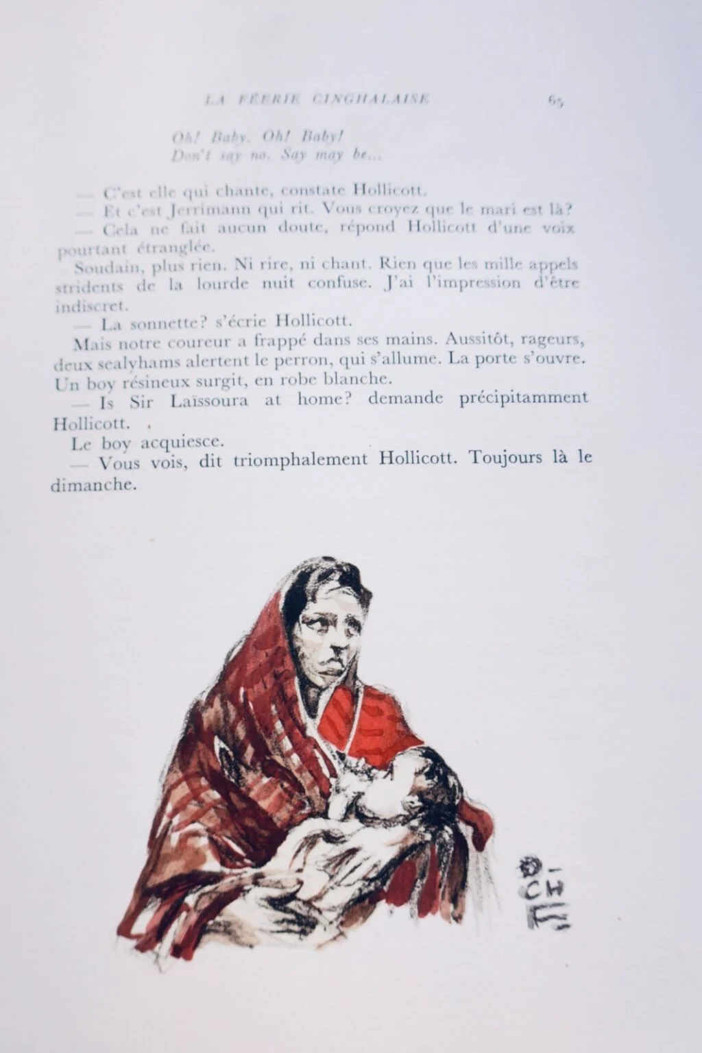 CROISSET illustrated by FOUQUERAY & dedicated to LA FEERIE CINGHALAISE