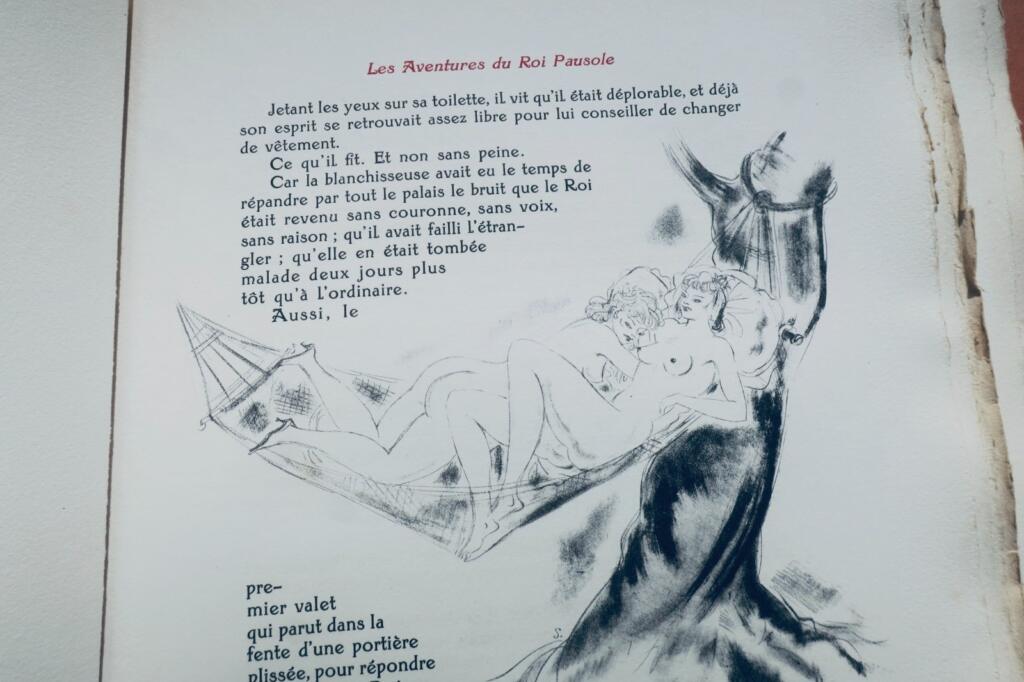 curiosa Louÿs Pierre. Les aventures du Roi Pausole. Illustrations de Schem