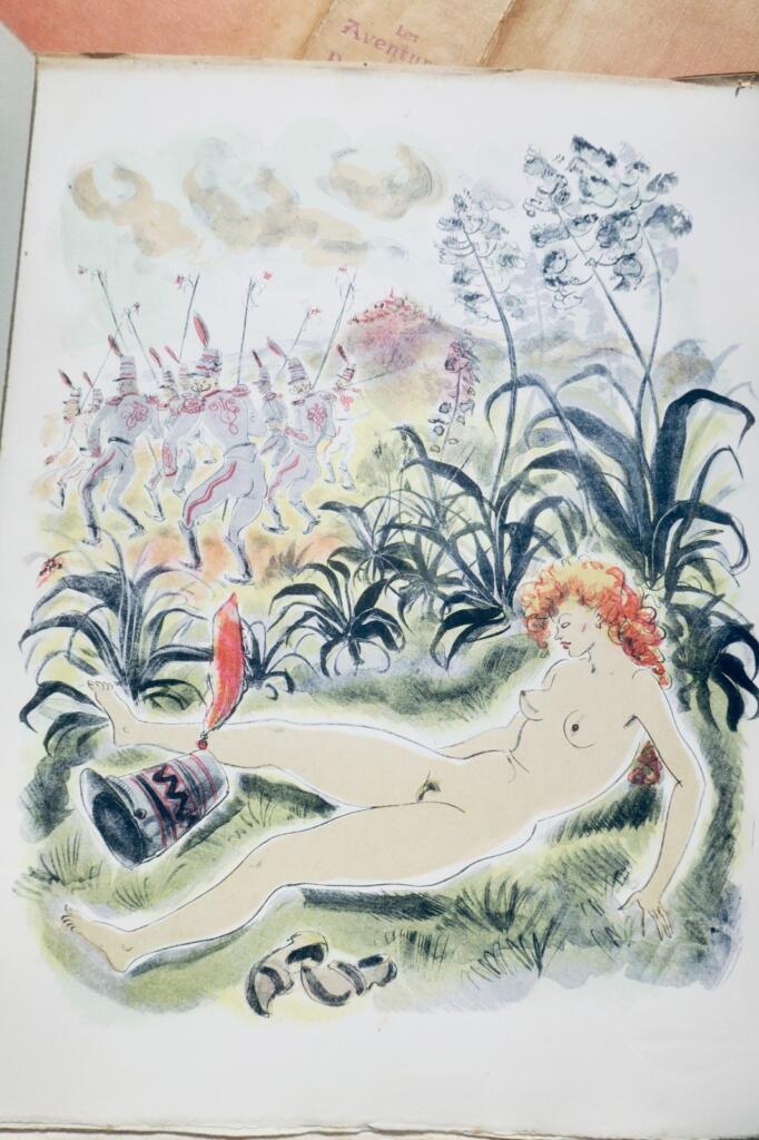 curiosa Louÿs Pierre. Les aventures du Roi Pausole. Illustrations de Schem
