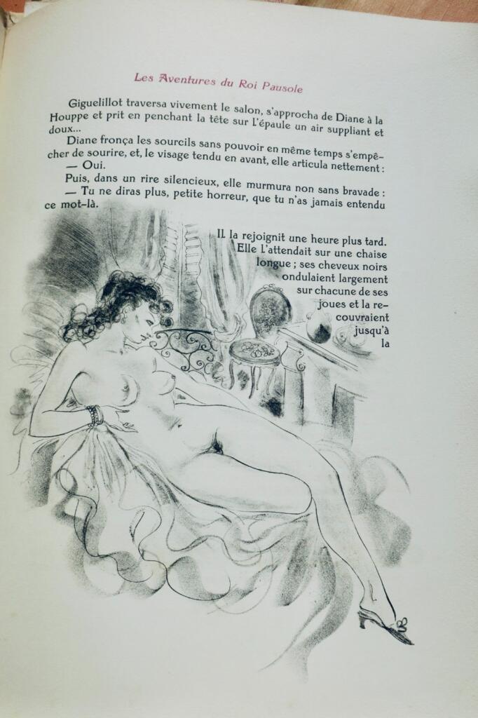 curiosa Louÿs Pierre. Les aventures du Roi Pausole. Illustrations de Schem