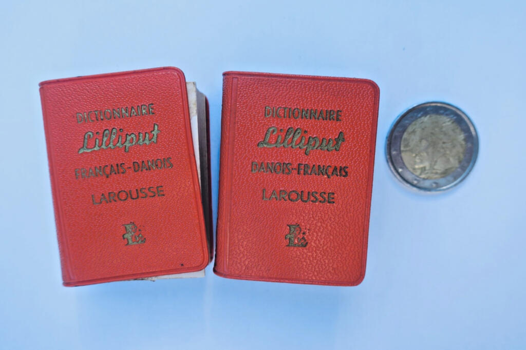 dänisch-französisch/französisch dänisch lilliput 50 × 37 mm.