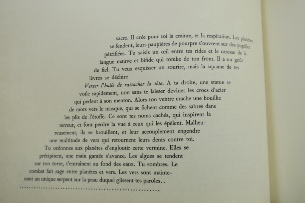 Xavier Delcourt Ouverture de la bouche