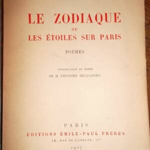 DEREME Le zodiaque ou l'étoile sur paris ed originale * nté sur alfa