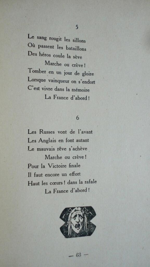 Des chansons Des vers - La grande guerre Le Bruyant