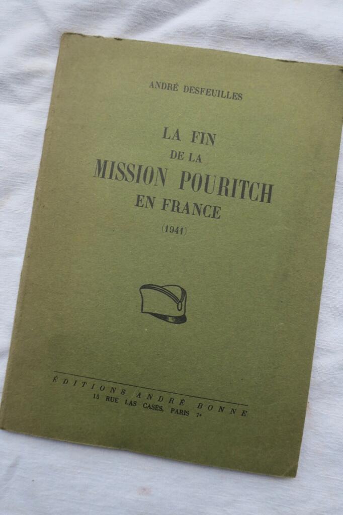 デスフイユ著『プーリッチのフランスにおける任務終焉（1941年）』