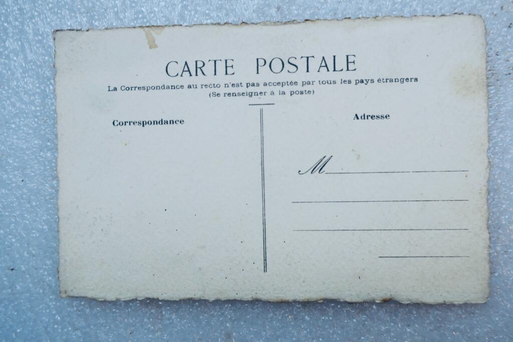 Dessin original au crayon sur carte postale