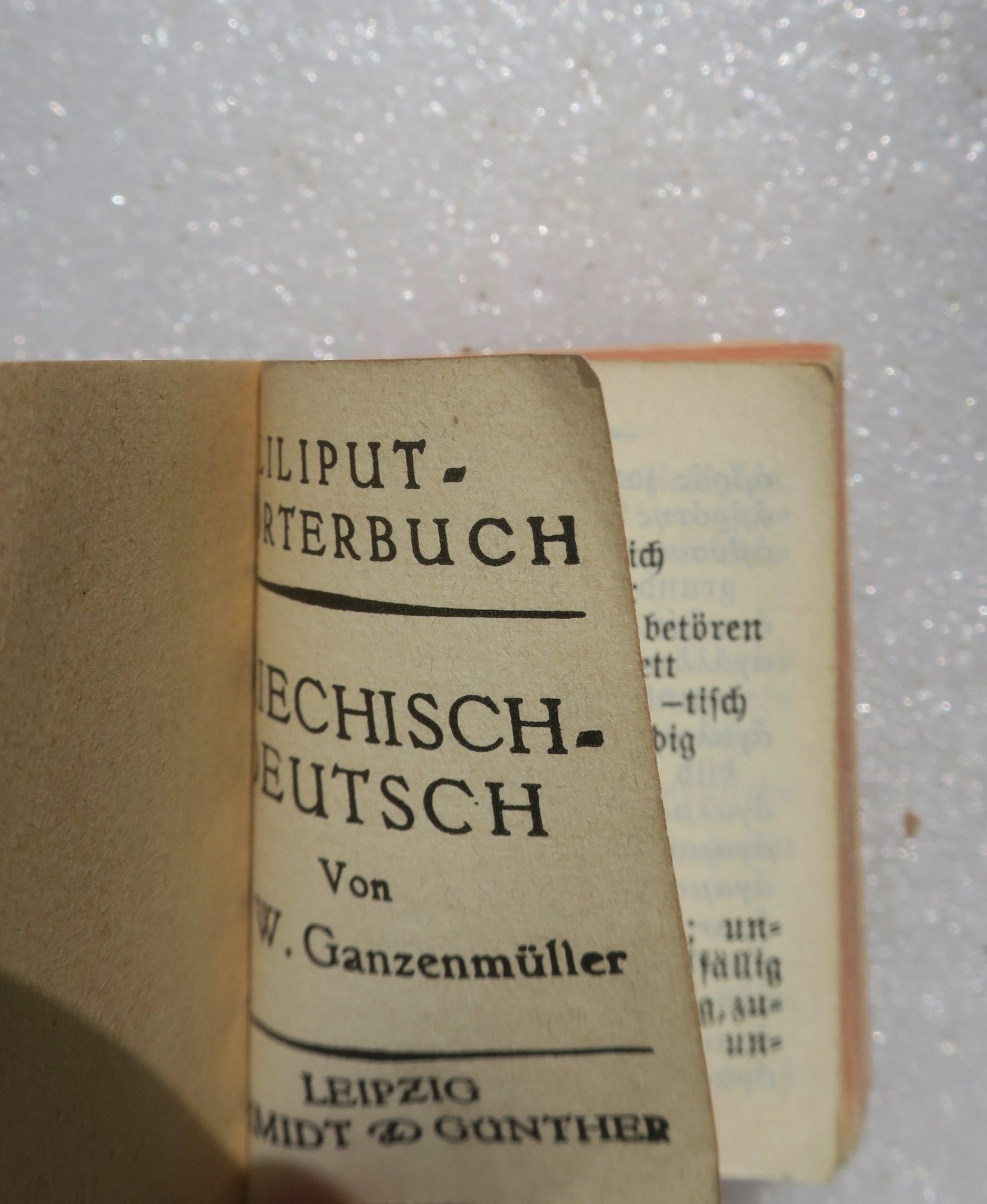 Deutsch-Griechisch & Griechisch-Deutsch lilliput 50 x 33 mm. – Image 3