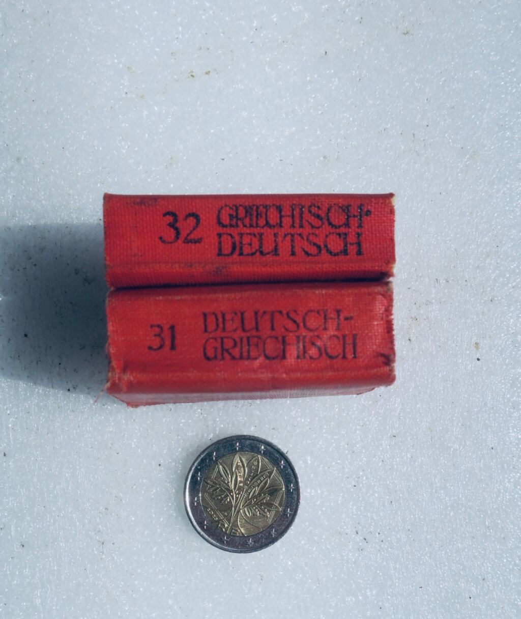 Deutsch-Greek & Greek-German lilliput 50 x 33 mm