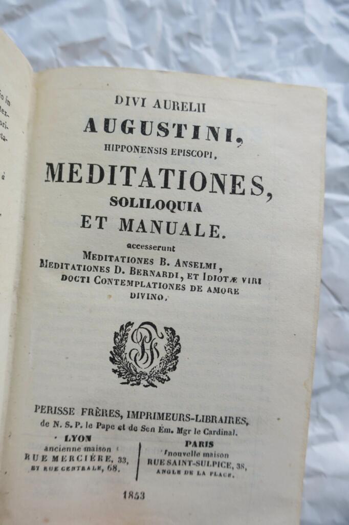 Meditationen und Selbstgespräche des heiligen Augustinus