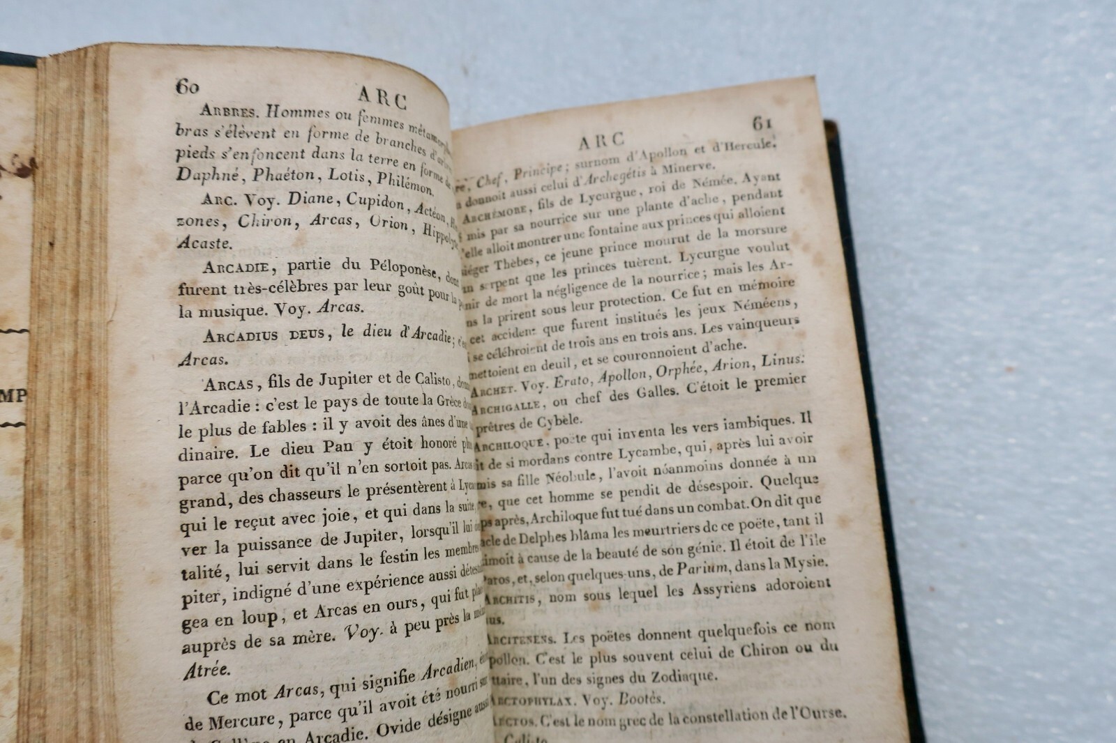 DICTIONNAIRE ABRÉGÉ DE LA FABLE 1819 - La Librairie Antique