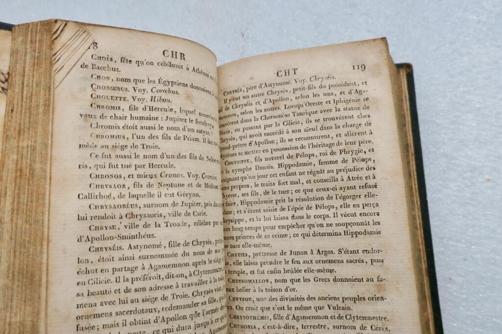 DICTIONNAIRE ABRÉGÉ DE LA FABLE 1819