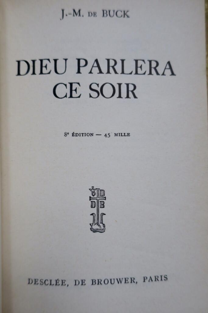 DIEU PARLERA CE SOIR 1946
