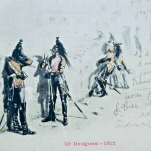 18世紀の竜図版、1812年、Malespine画、Bergeret版、ナンシー