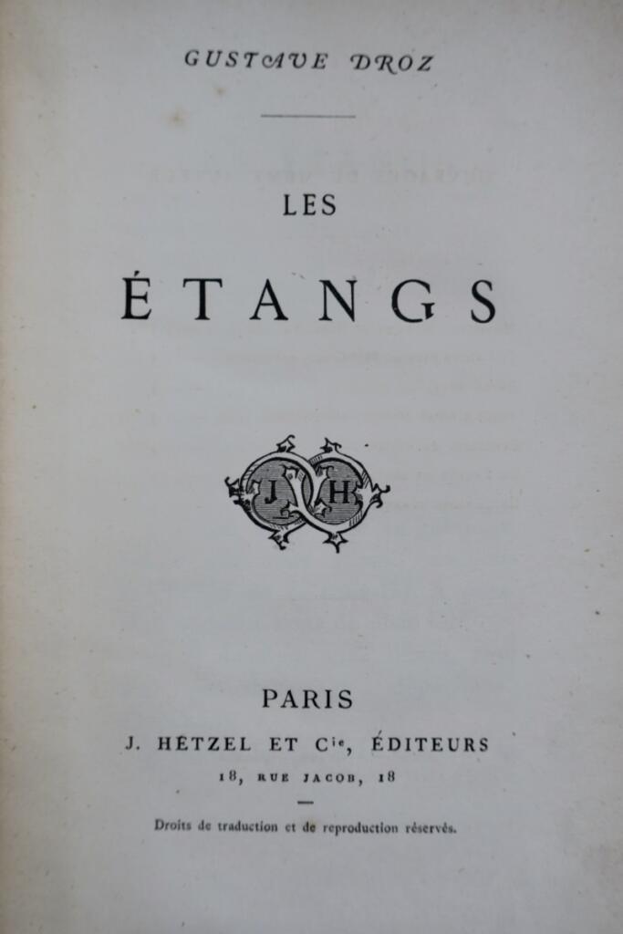 Droz LES ÉTANGS J. Hetzel
