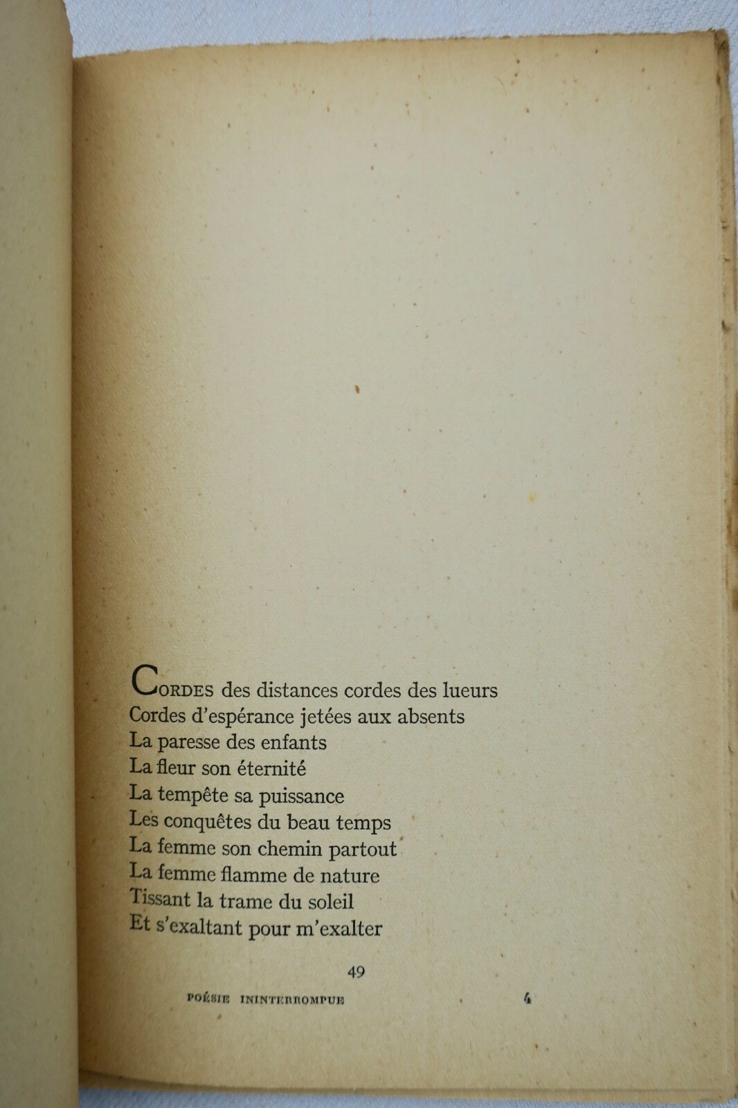 Eluard, Poésie ininterrompue, NRF, Gallimard, 1946, NRF blanche