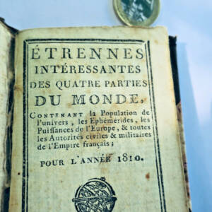 empire Étrennes intéressantes des quatre parties du Monde 1810