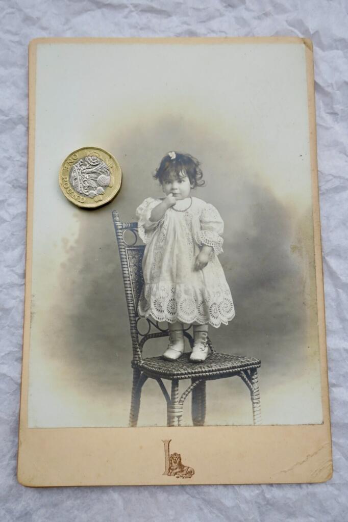 婴童画像 约1880年 14 x 10厘米
