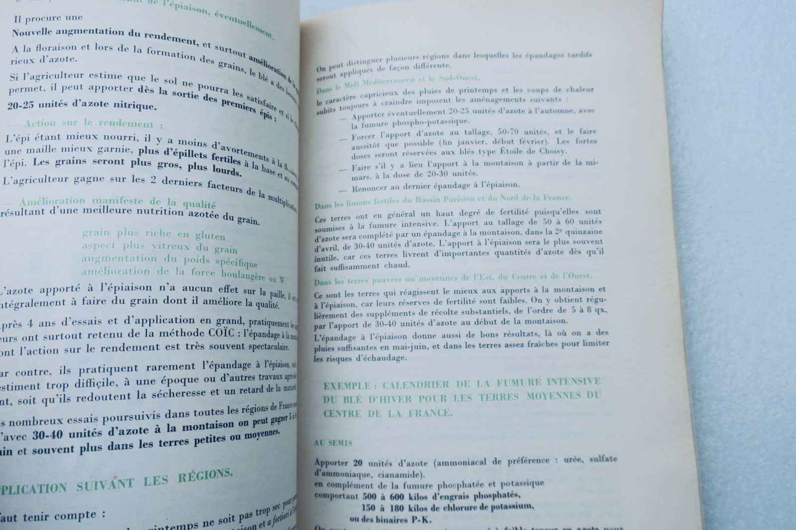 Mineral fertilizers on the farm 1956