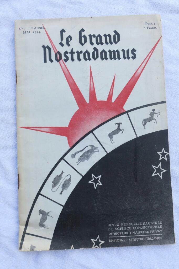 Esotericism Le grand Nostradamus May 1934 monthly no. 1