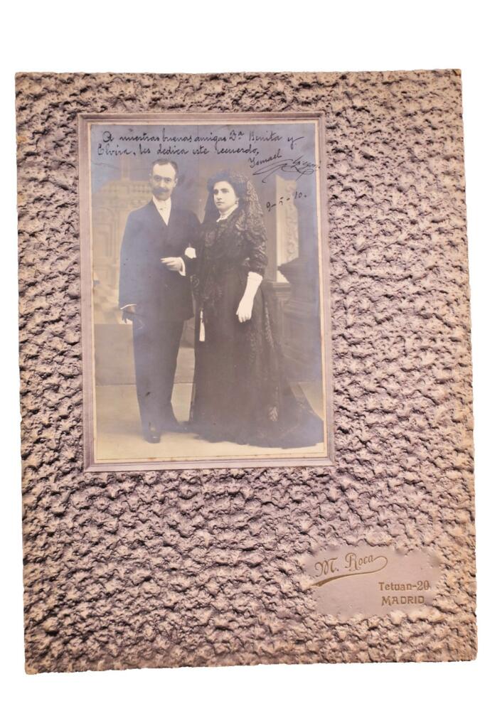 Espagne 1910 一对 原版照片 Madrid 签名