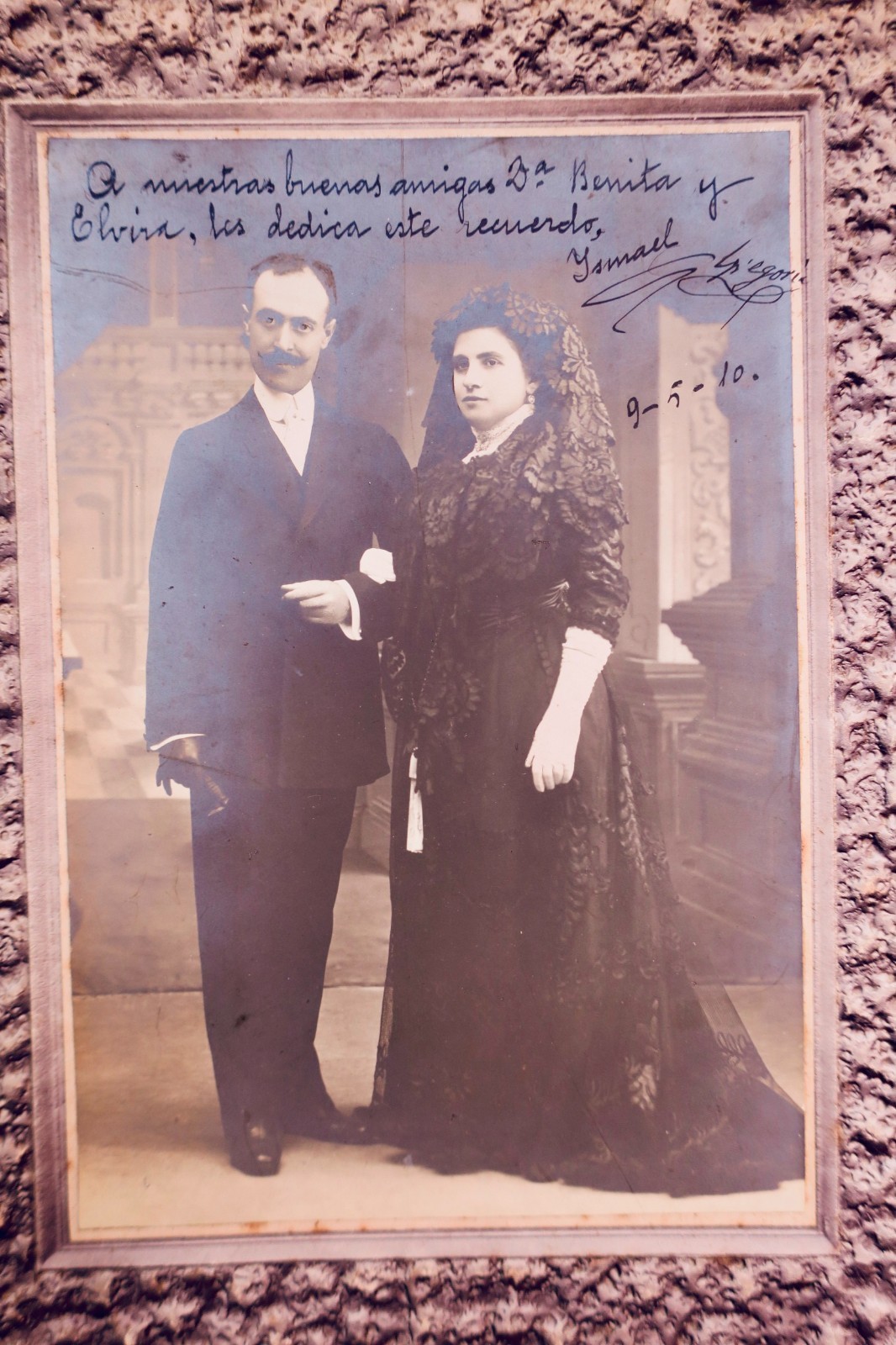 Espagne 1910 couple PHOTOGRAPHIE ORIGINALE Madrid dédicacée – Image 4