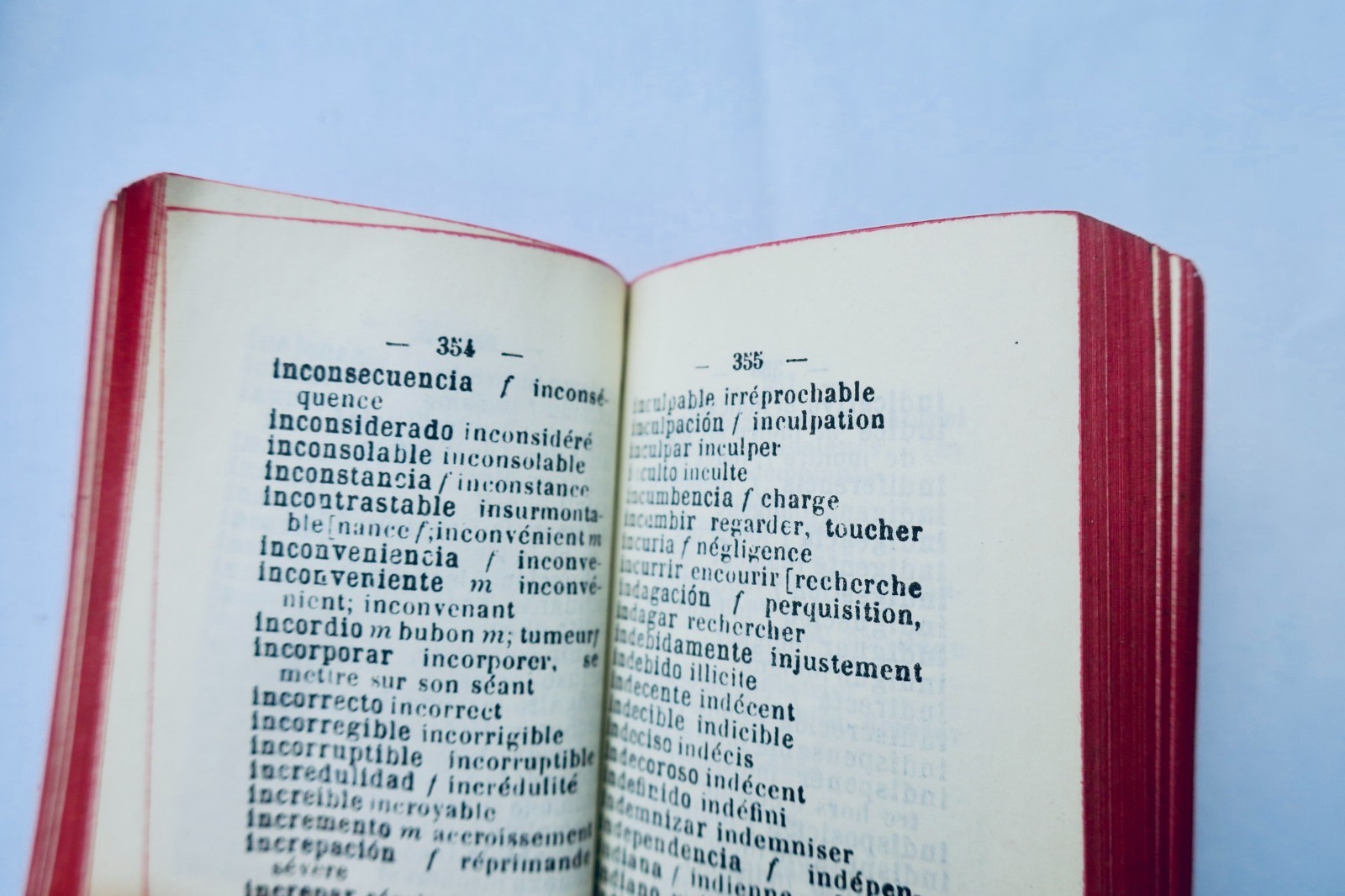Spanisch-Französisch & Französisch-Spanisch Wörterbücher Poucet 40 x 58 mm