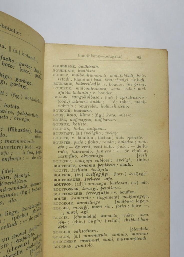 esperanto Dictionnaire français-esperanto et esperanto-français Radikaro 1908