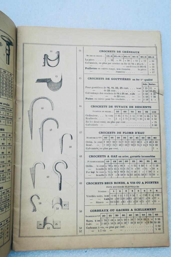 fabrique et magasin de ferronnerie G. Laulard 1893 quincailliers, ferblantiers..