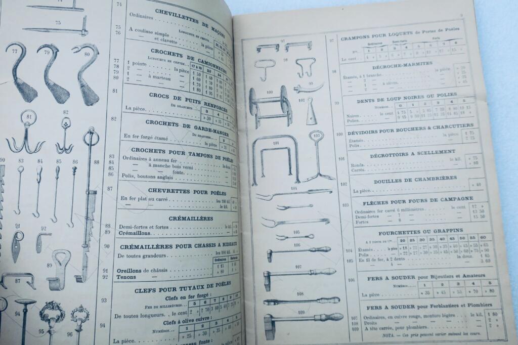 fabrique et magasin de ferronnerie G. Laulard 1893 quincailliers, ferblantiers..