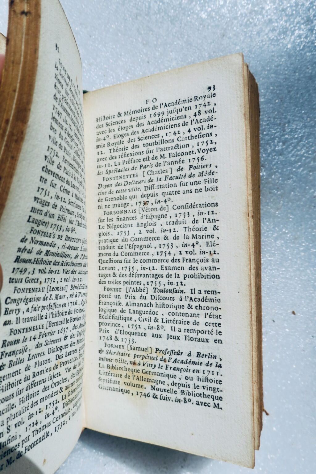 France litteraire ou les beaux arts.. noms & les ouvrages des gens 1756