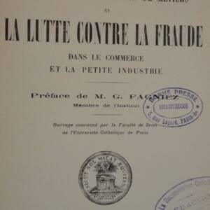 fraude Les anciennes corporations de métiers et la lutte contre la fraude