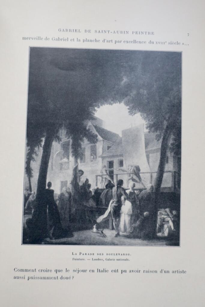 Gabriel de Saint-Aubin, peintre. 1912