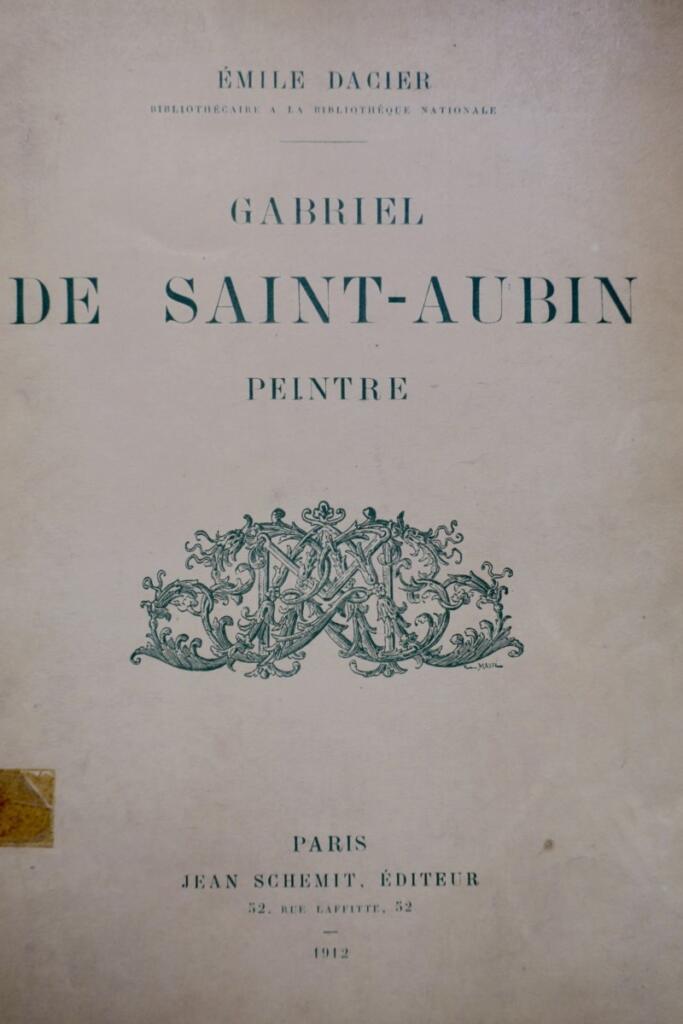 Gabriel de Saint-Aubin, peintre. 1912