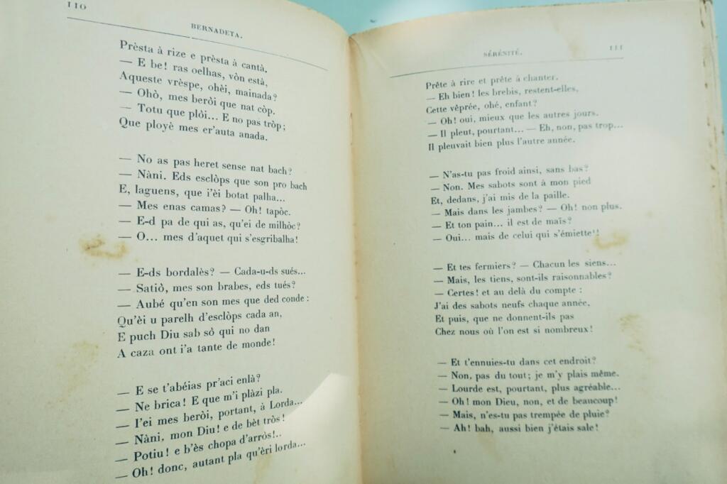 gascon DE GERDE BERNADETA – BERNADETTE – POEME PASTORAL