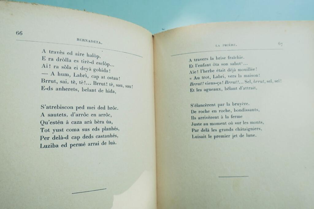 gascon DE GERDE BERNADETA – BERNADETTE – POEME PASTORAL