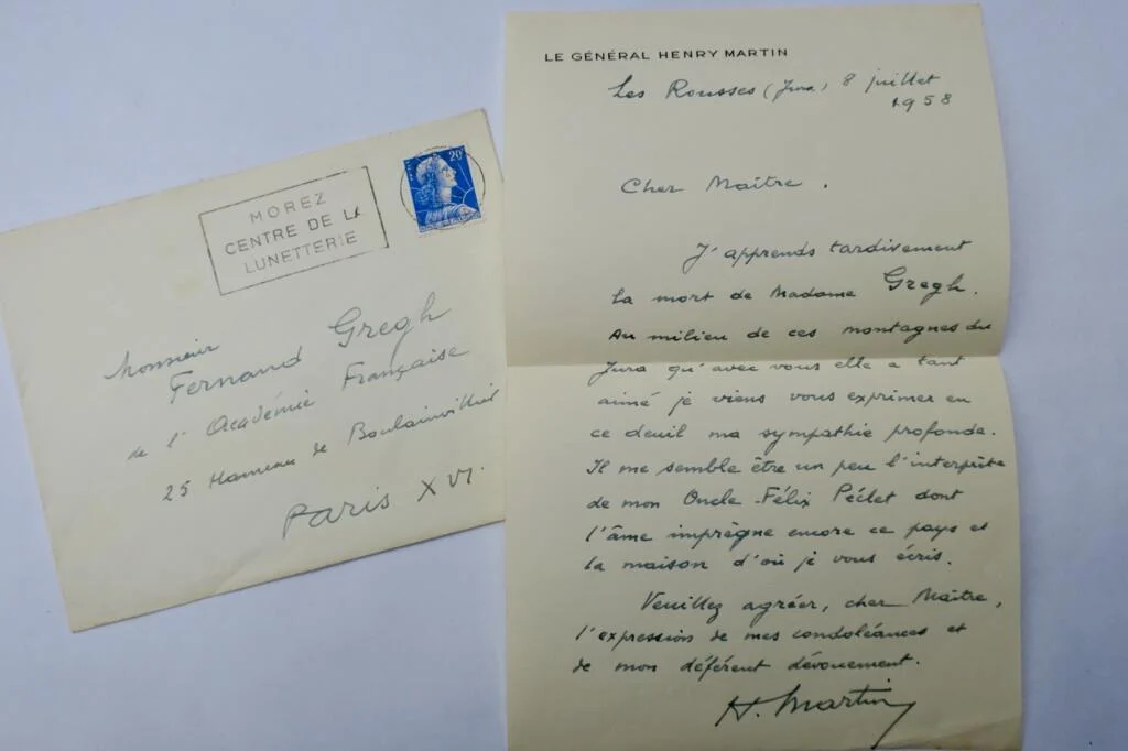 Général Henri Martin belle lettre autographe manuscrite